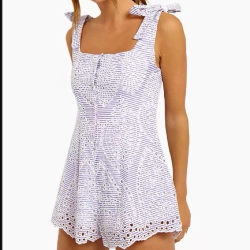 BEACHRIOT Zoey Eyelet romper (D11)